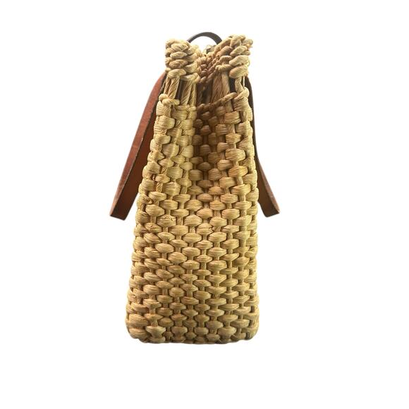 Vintage Etienne Aigner 60s Straw & Leather Tote Bag Satchel Purse
Unique - Picture 13 of 16